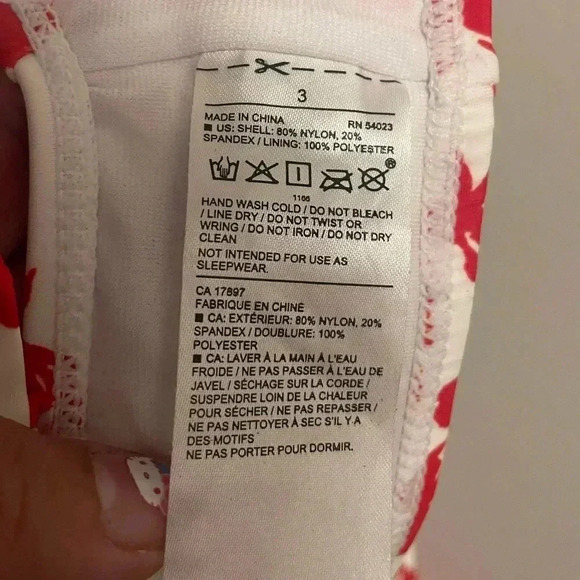 Janie & Jack floral girls bikini top size 3 - Picture 4 of 4